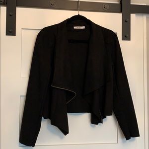 Black ultra suede feel jacket.